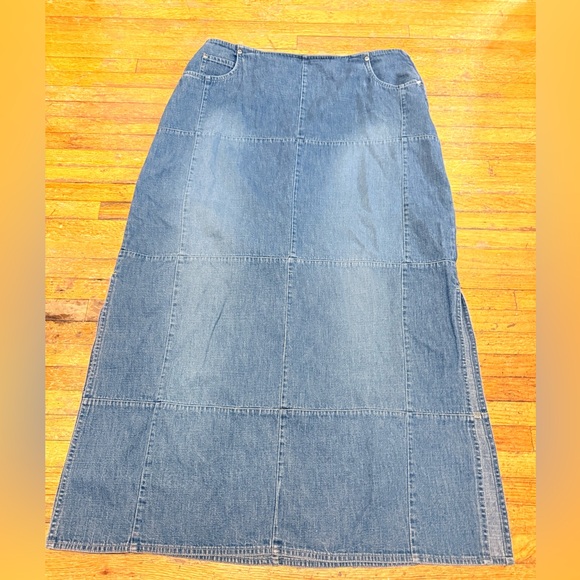 Denim Maxi Skirt - Picture 1 of 2